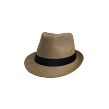 Load image into Gallery viewer, Straw Fedora Hat
