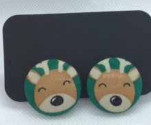 Load image into Gallery viewer, Fabric Stud Earrings