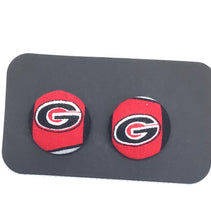 Load image into Gallery viewer, Fabric Stud Earrings