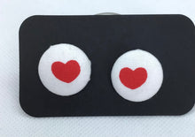 Load image into Gallery viewer, Fabric Stud Earrings