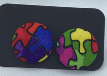 Load image into Gallery viewer, Fabric Stud Earrings