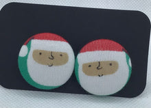 Load image into Gallery viewer, Fabric Stud Earrings