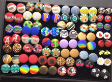 Load image into Gallery viewer, Fabric Stud Earrings