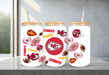 Load image into Gallery viewer, Football Glass Cups
