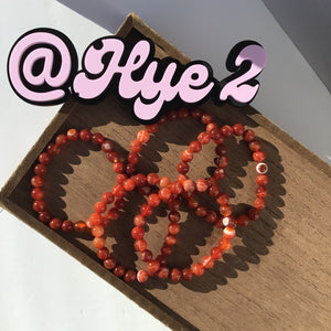 Red lace agate bracelets