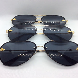 “Queen Bee” Aviator sunglasses