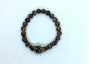 Crown Bead Bracelet