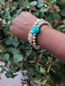 Blue rose bracelets