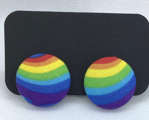 Fabric Stud Earrings