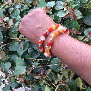 Carnelian bracelet set