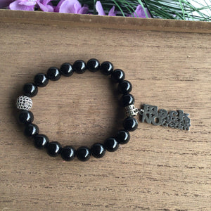 Black no sugar no cream bracelet