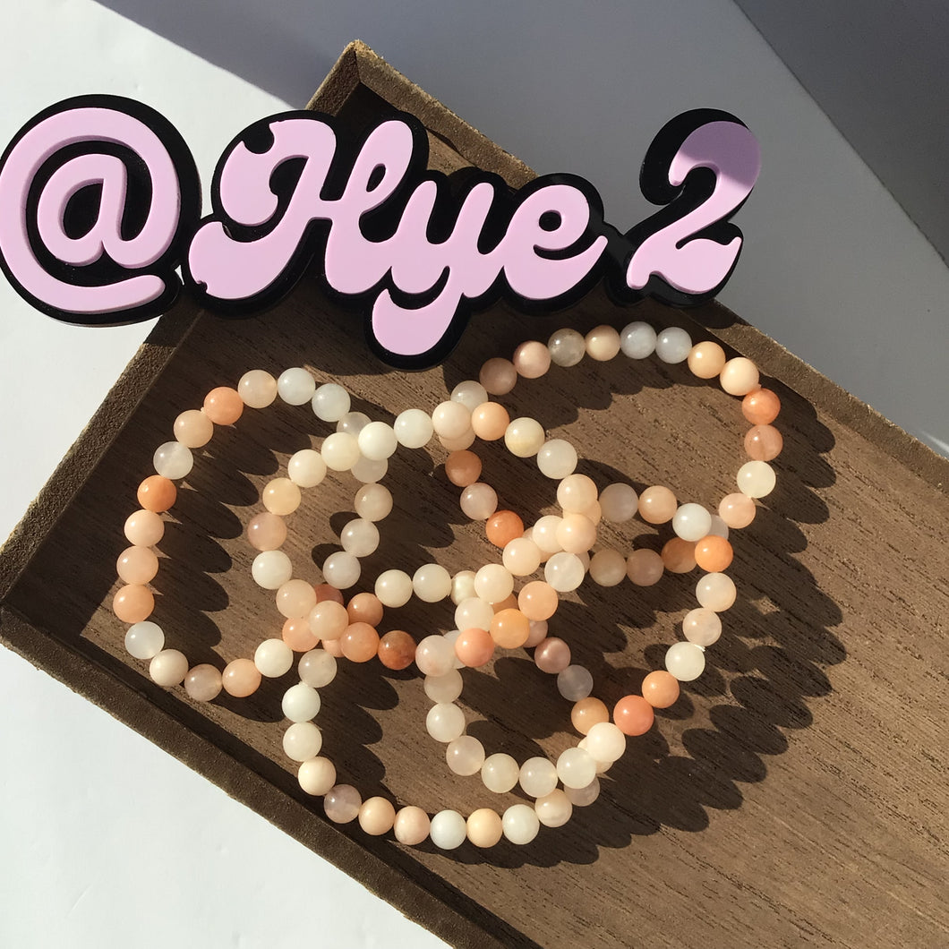 Pink aventurine bracelets