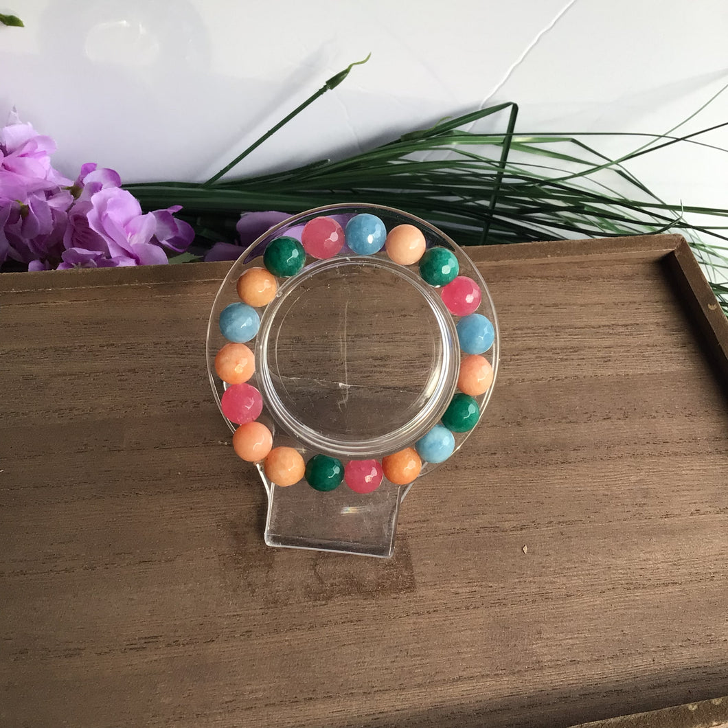 Colorful agate bracelet