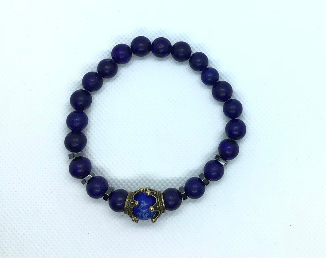 Crown Bead Bracelet