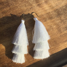 Load image into Gallery viewer, Boho style tassel earrings
