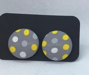 Fabric Stud Earrings