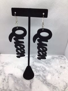 Queen Wood Earrings