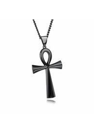 Unisex Ankh Life Symbol Stainless Steel Necklace