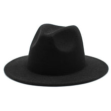 Load image into Gallery viewer, Women &amp; Men Wide Brim Fedora Hat
