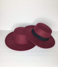 Load image into Gallery viewer, Classic Unisex Flat Top Wide Brim Hat
