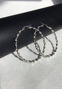 Twisted Hoop Earrings